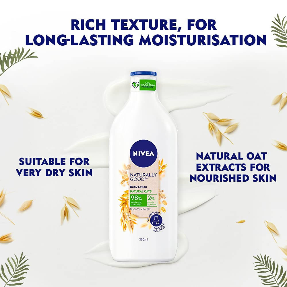 Nivea Naturally Good Body Lotion - Natural Oats | Grocsy
