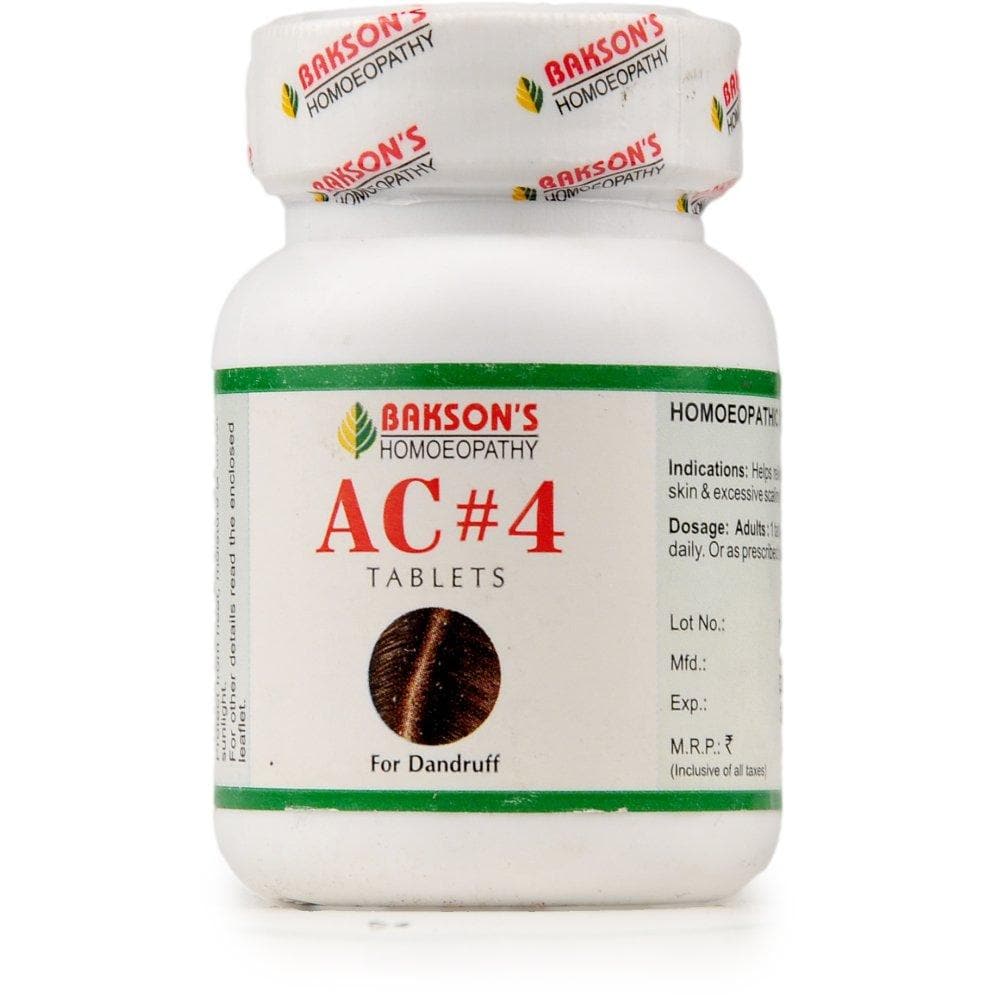 Bakson's Homeopathy AC#4 Tablet | Grocsy