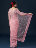 kasee Geometric Embroidered Sarees | Grocsy
