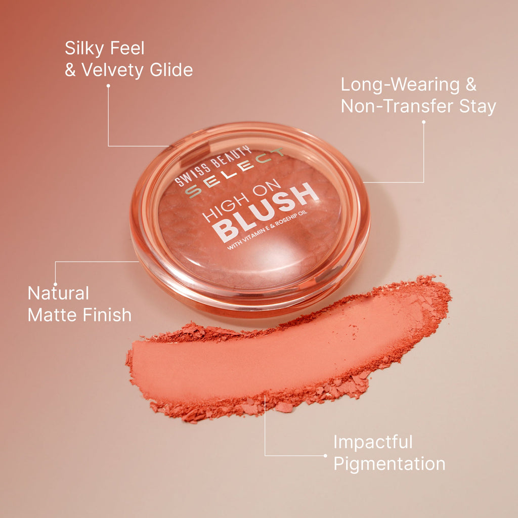 Swiss Beauty Select High On Blush - Pretty Peach | Grocsy