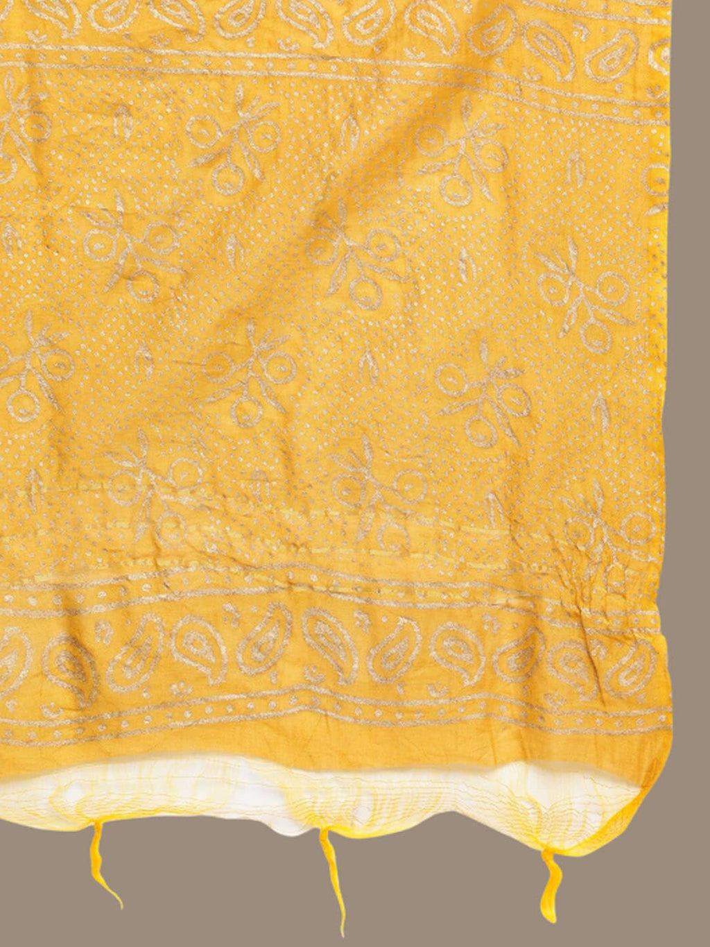 HERE&NOW Ethnic Motifs Embroidered Mirror Work Yoke Anarkali Kurta with Trousers & Dupatta | Grocsy