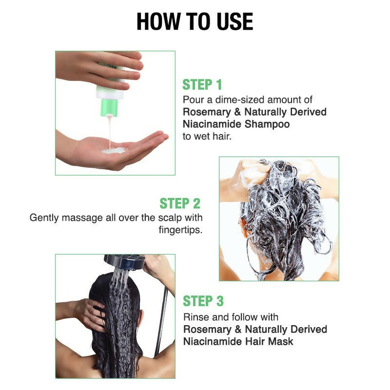 Nykaa Naturals Rosemary & Naturally Derived Niacinamide Shampoo + Mask Hair Growth | Grocsy