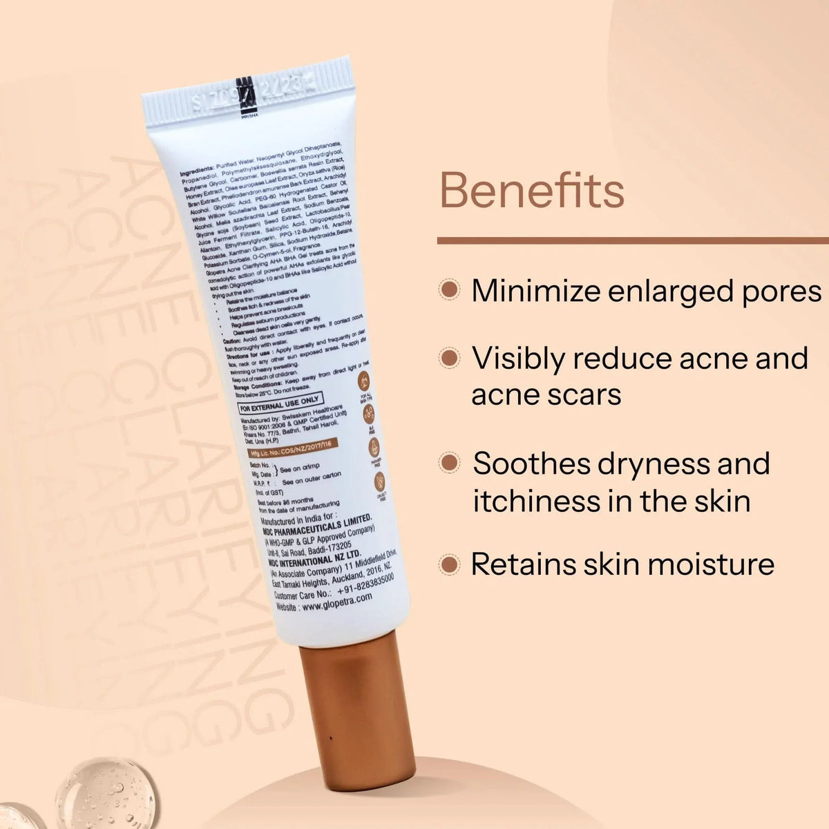 Glopetra Acne Clarifying Aha Bha Gel | Grocsy