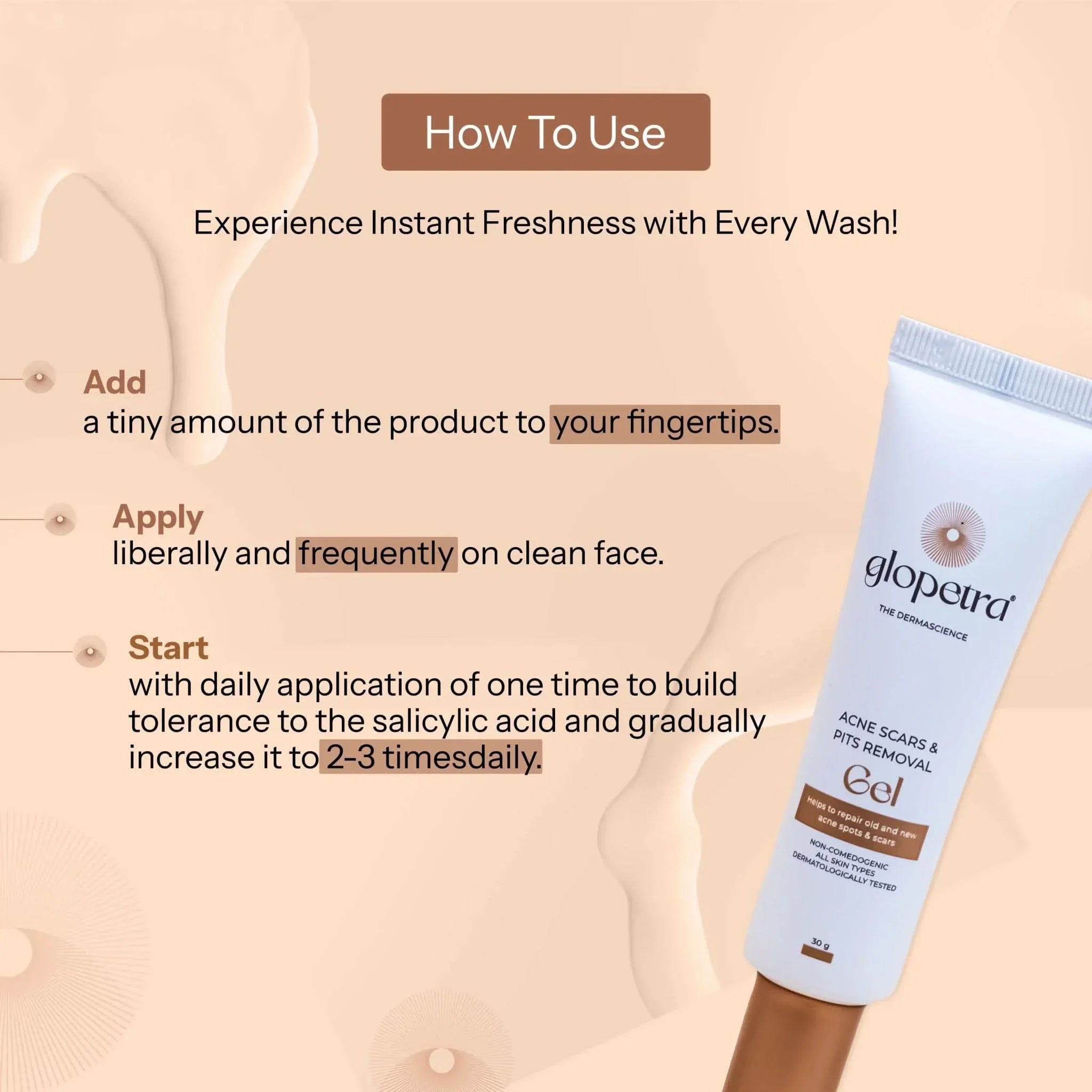 Glopetra Acne Scars & Pits Removal Gel | Grocsy
