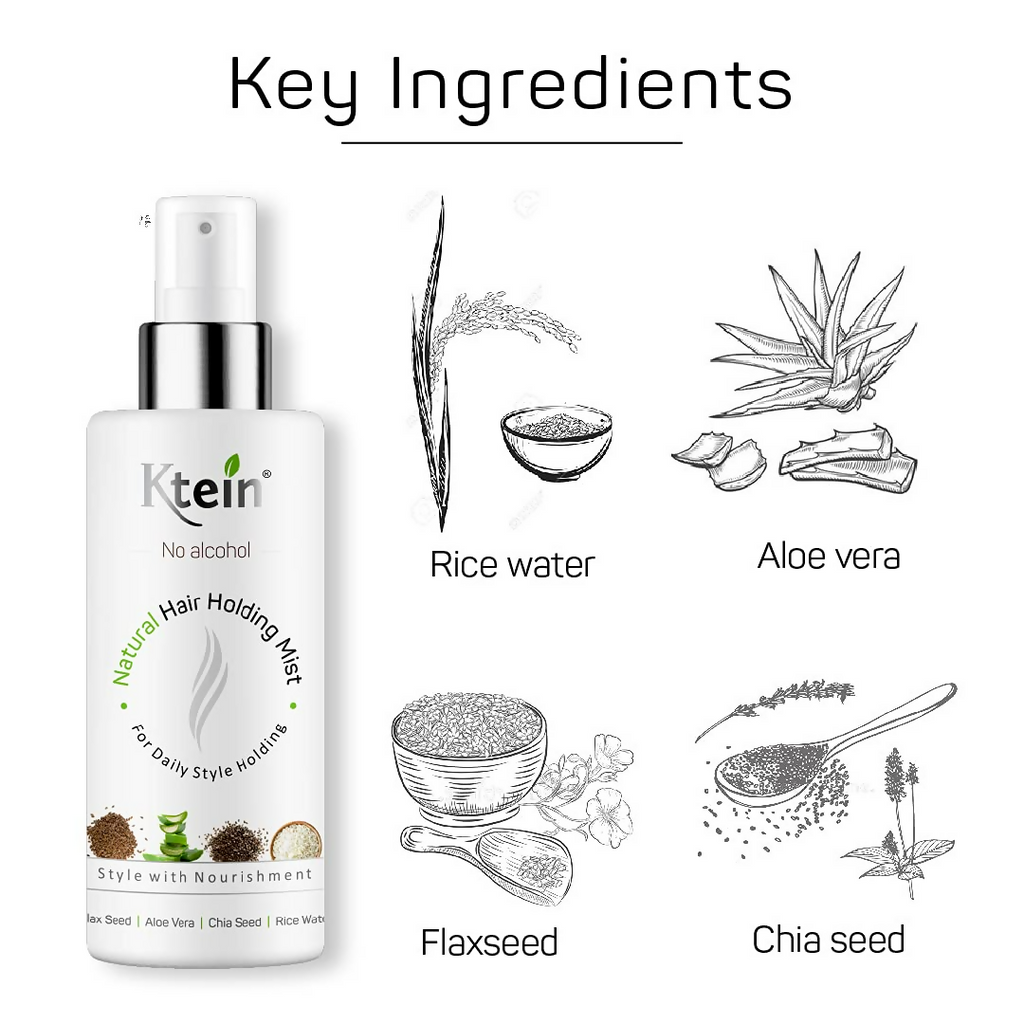 Ktein Natural Hair Holding Spray Without Alcohol | Grocsy
