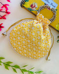 Joban Fashion Potli Bags - Yellow | Grocsy