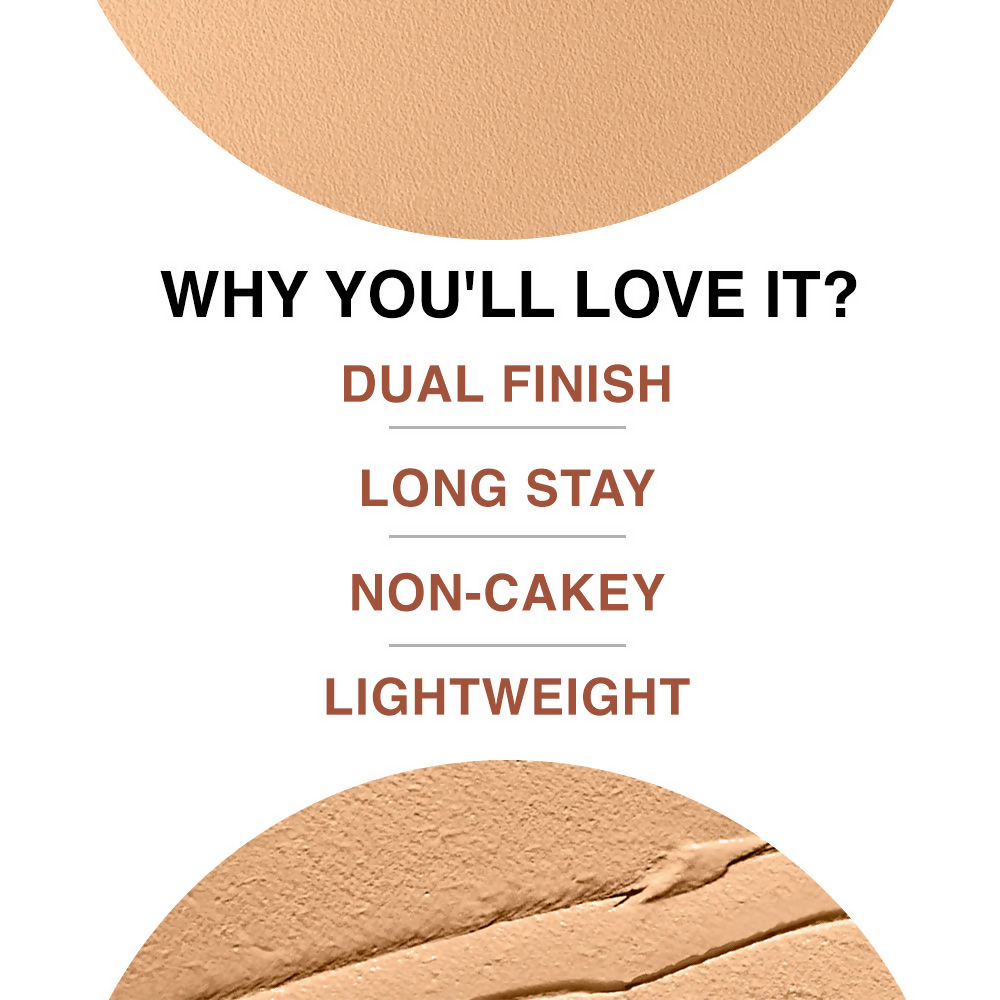 Lakme 9 To 5 Unreal Dual Cover Pressed Powder, 2 In 1 Compact + Foundation - 10 Ivory | Grocsy