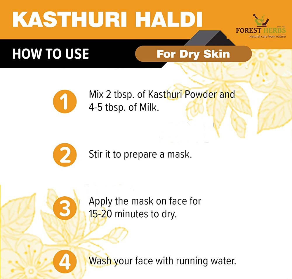 Forest Herbs Kasturi Haldi Face Care Powder | Grocsy