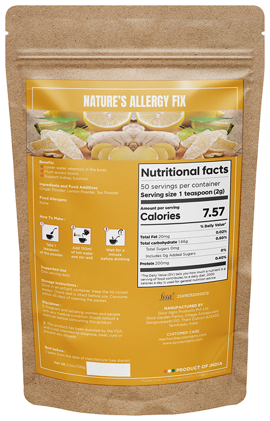 Ayura Origins Nature's Allergy Fix Powder | Grocsy