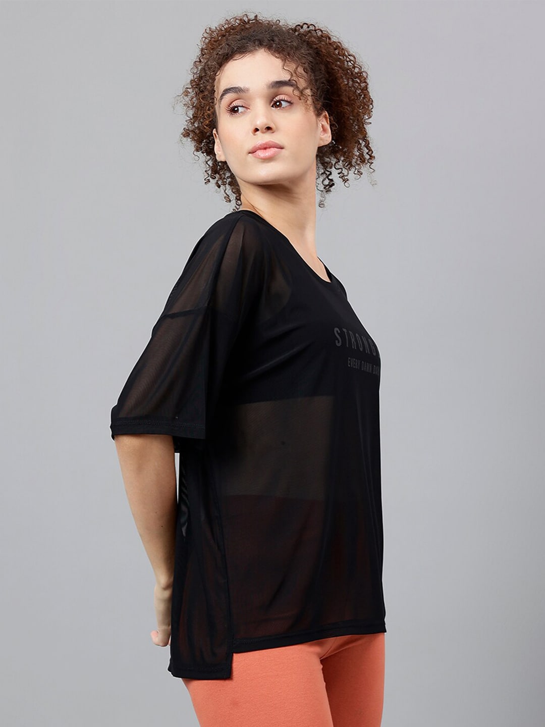MKH Typography Printed Relaxed Fit Dri-FIT T-shirt | Grocsy