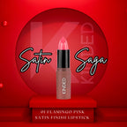 KINDED Satin Saga Bullet Creamy Lipstick With Satin Finish & Vitamin E - 01 Flamingo Pink | Grocsy