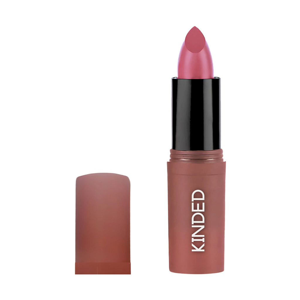 KINDED Satin Saga Bullet Creamy Lipstick With Satin Finish & Vitamin E - 06 Insta Nude | Grocsy