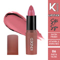 KINDED Satin Saga Bullet Creamy Lipstick With Satin Finish & Vitamin E - 06 Insta Nude | Grocsy