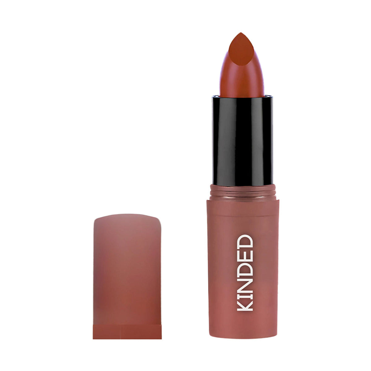 KINDED Satin Saga Bullet Creamy Lipstick With Satin Finish & Vitamin E - 07 Cafe Mocha | Grocsy