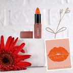 KINDED Satin Saga Bullet Creamy Lipstick With Satin Finish & Vitamin E - 08 Sunkissed Orange | Grocsy