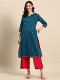 Sangria Geometric Printed Kurta | Grocsy