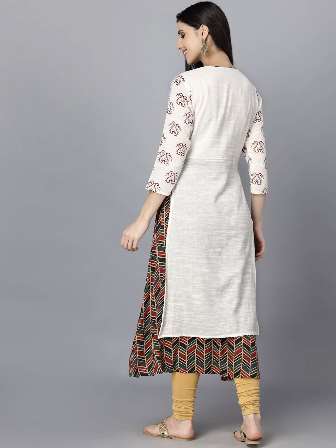 HERE&NOW Women Ethnic Motifs Printed Kurta | Grocsy