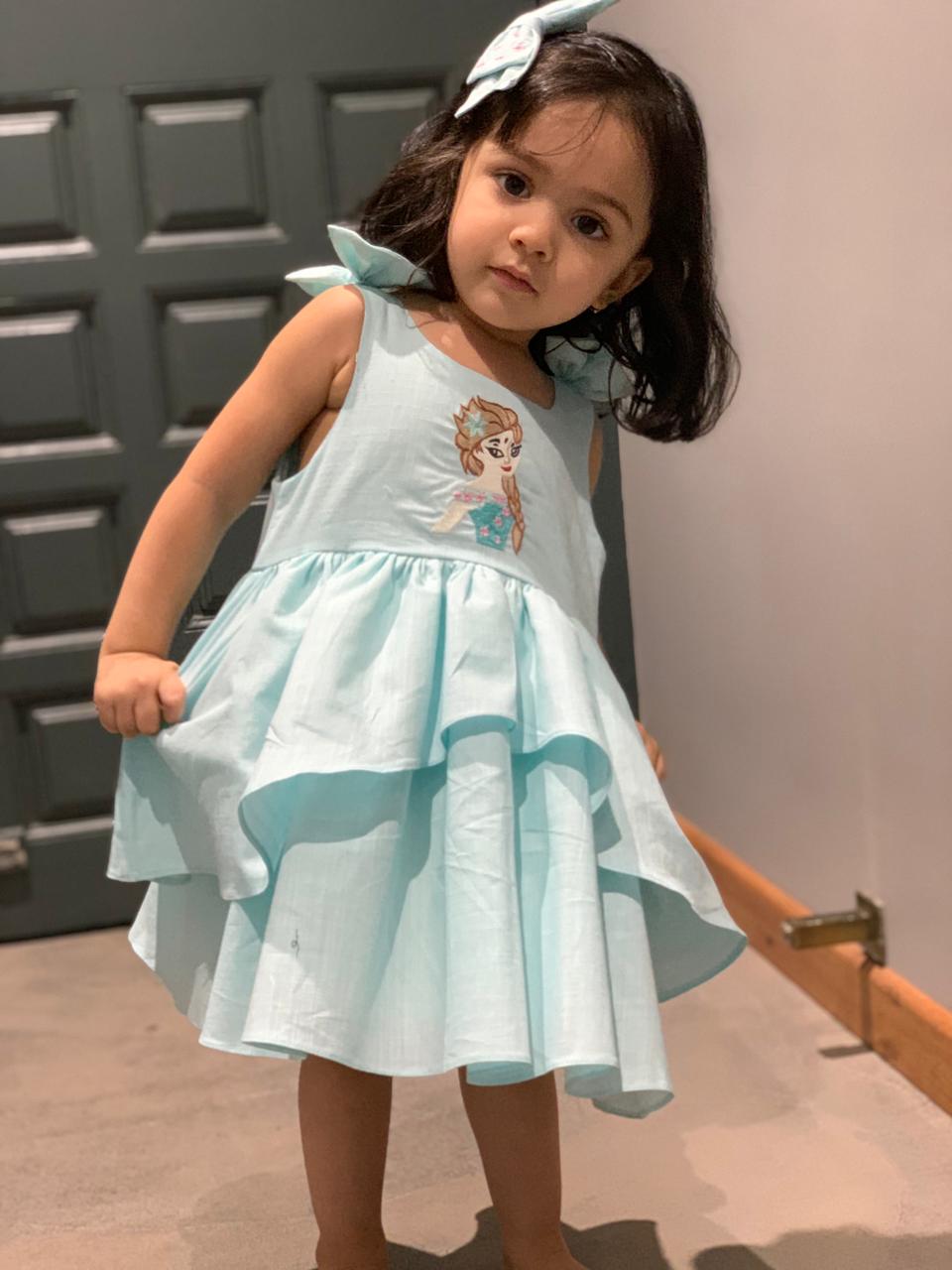 ArthLife Elsa Embroidered Dress | Grocsy