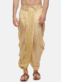 Sethukrishna Men Golden Embroidered Dhoti Pant | Grocsy