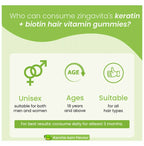 Zingavita Biotin + Keratin Hair Vitamin Kaccha Aam Gummies | Grocsy