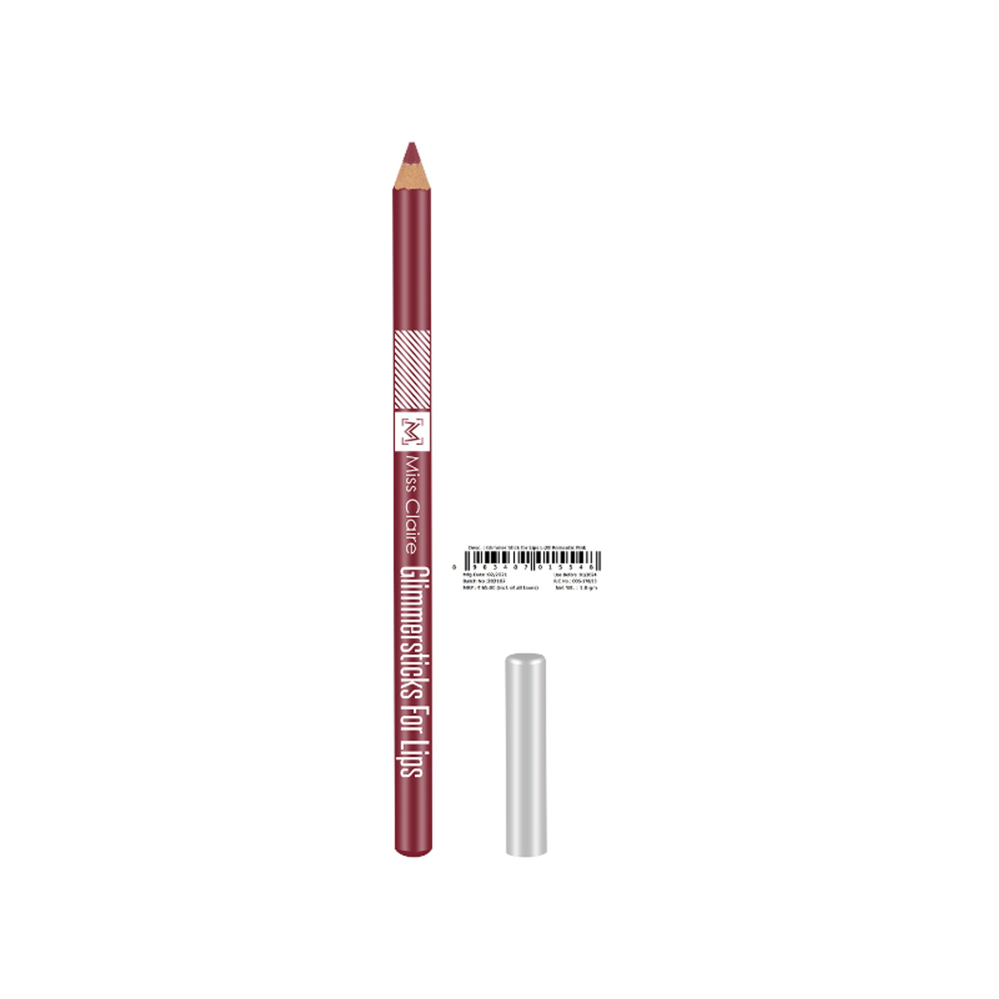 Miss Claire Glimmersticks For Lips - Romantic Pink L-28 | Grocsy