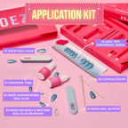 SOEZI Black Beauty Reusable Press On Nails - Application Kit | Grocsy