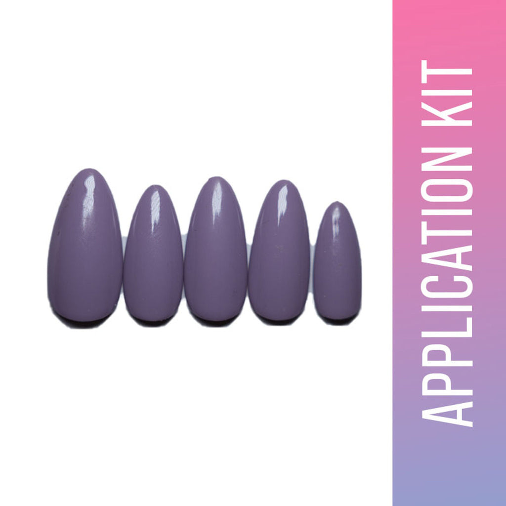 SOEZI Violet Victory Reusable Press On Nails - Application Kit | Grocsy