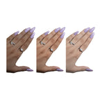 SOEZI Violet Victory Reusable Press On Nails - Application Kit | Grocsy
