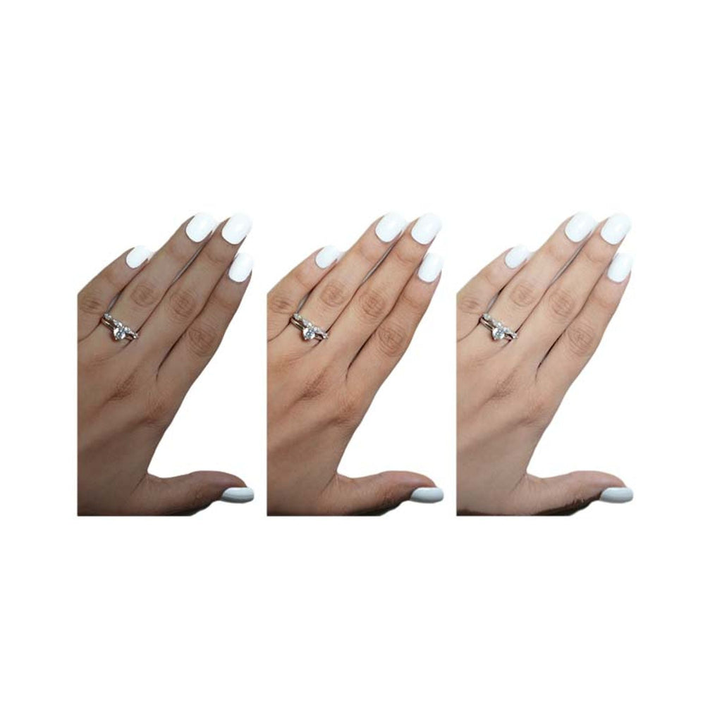 SOEZI Safedi Ki Chamkaar Reusable Press On Nails - Ready To Wear Kit | Grocsy