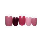 SOEZI 50 Shades Of Pink Reusable Press On Nails - Ready To Wear Kit | Grocsy