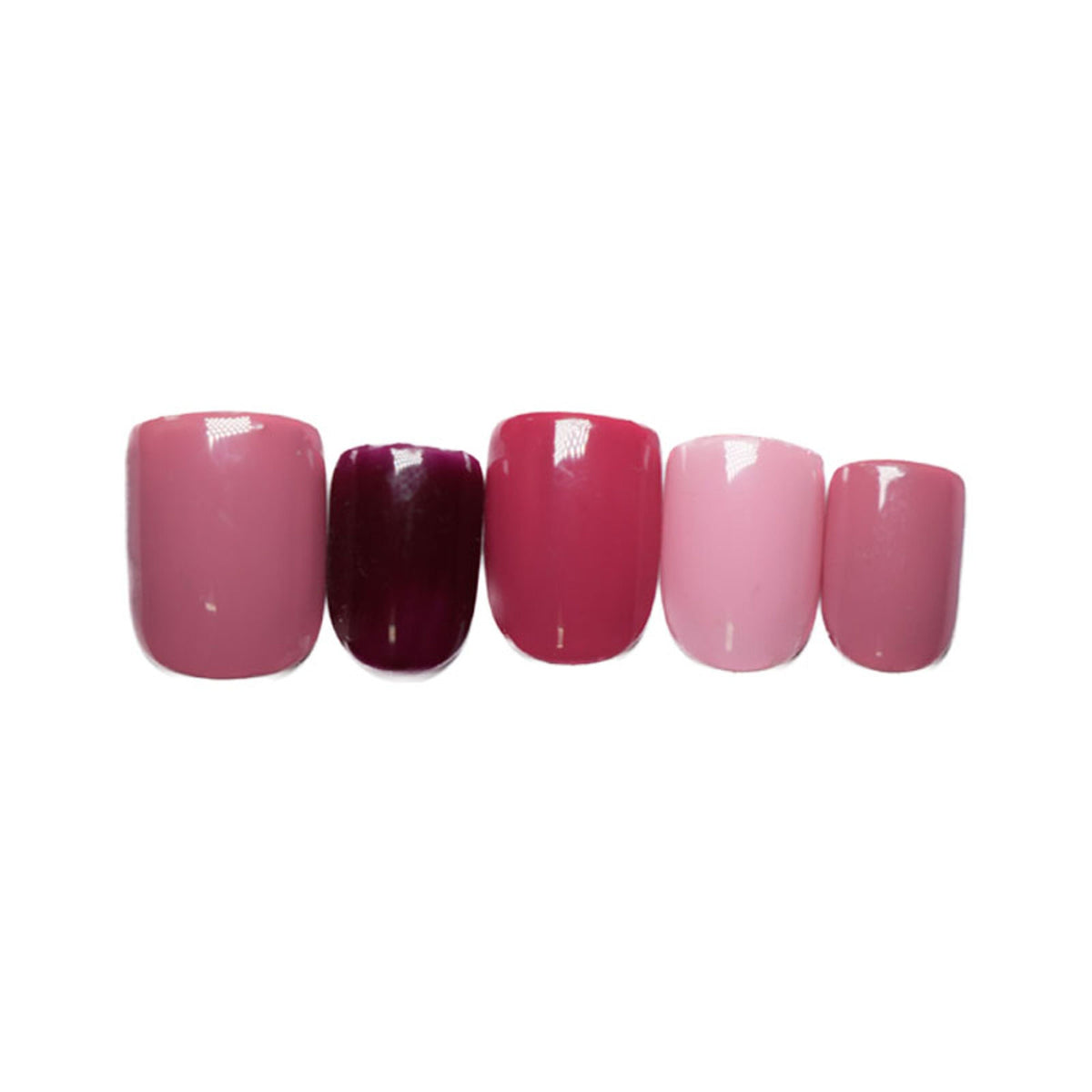 SOEZI 50 Shades Of Pink Reusable Press On Nails - Ready To Wear Kit | Grocsy