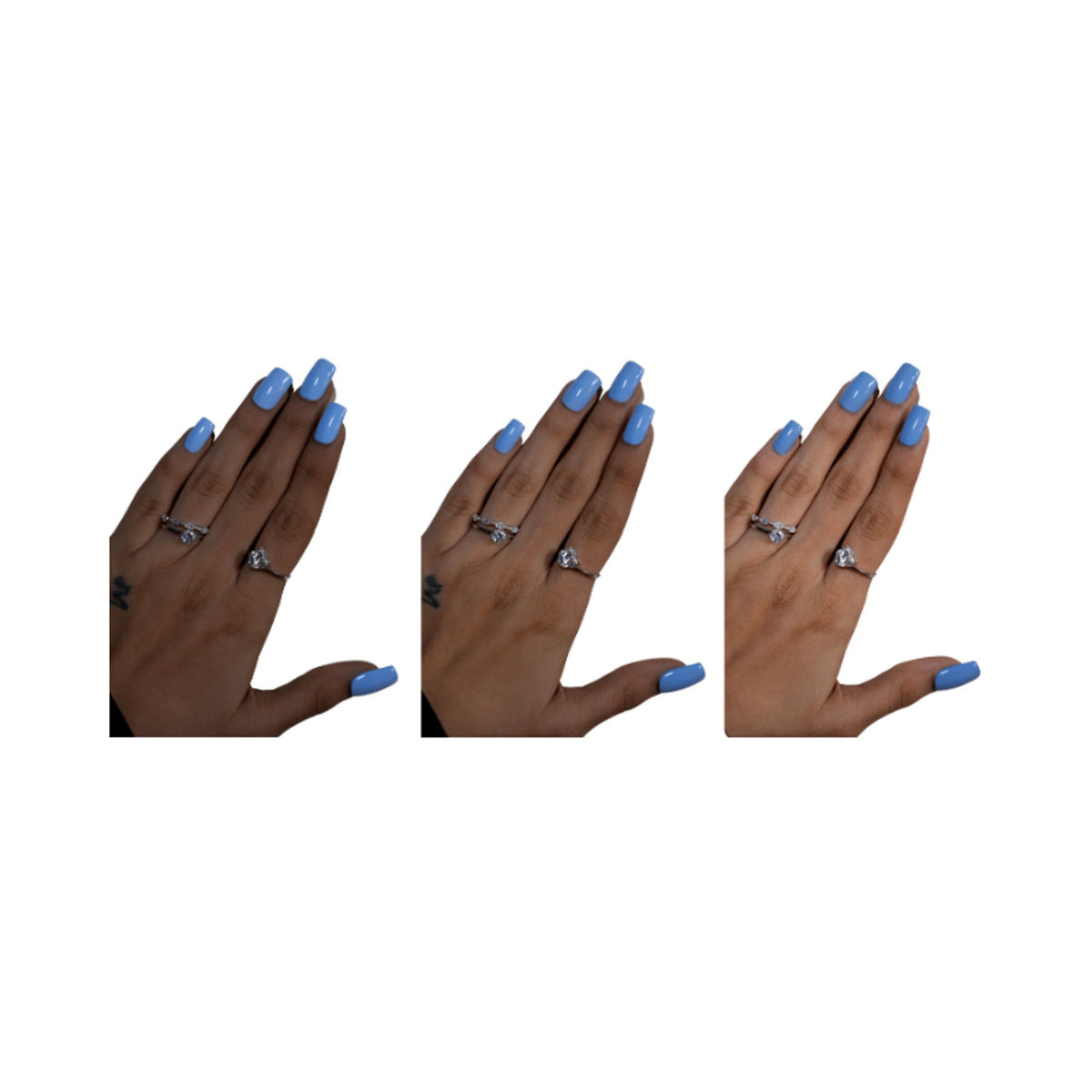 SOEZI Blue Bird Reusable Press On Nails - Ready To Wear Kit | Grocsy