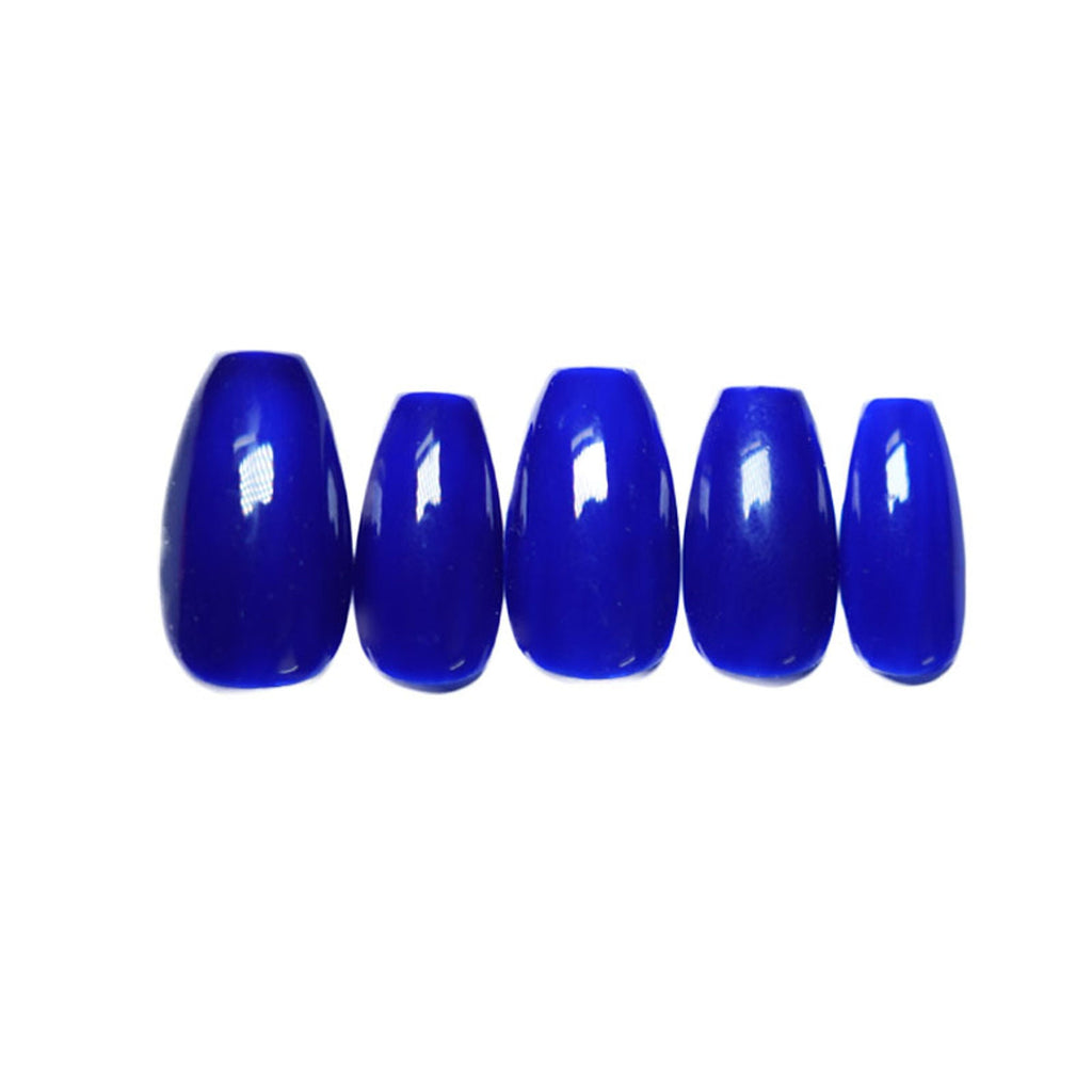 SOEZI Ballsy Blues Reusable Press On Nails - Ready To Wear Kit | Grocsy