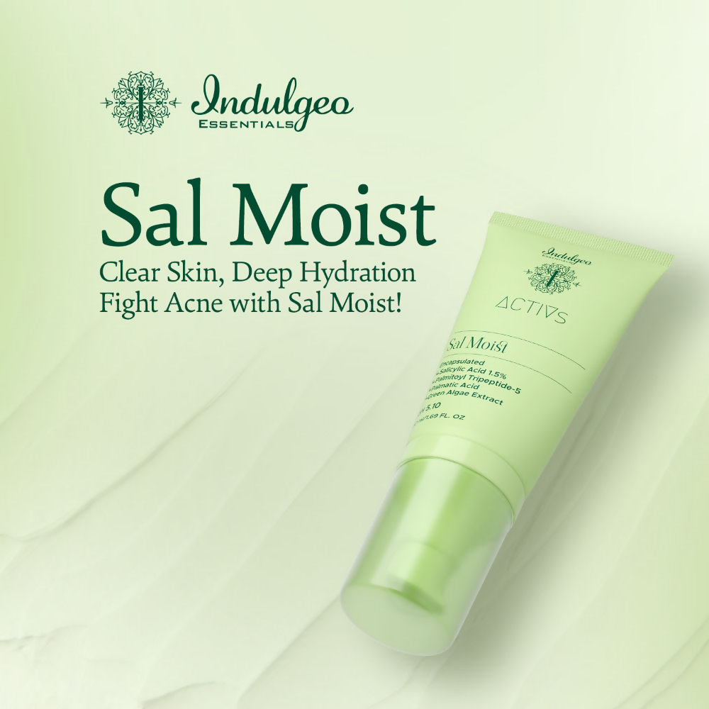 Indulgeo Essentials Sal Moist - Encapsulated Salicylic Acid Acne Healing Face Moisturiser 1.5% | Grocsy