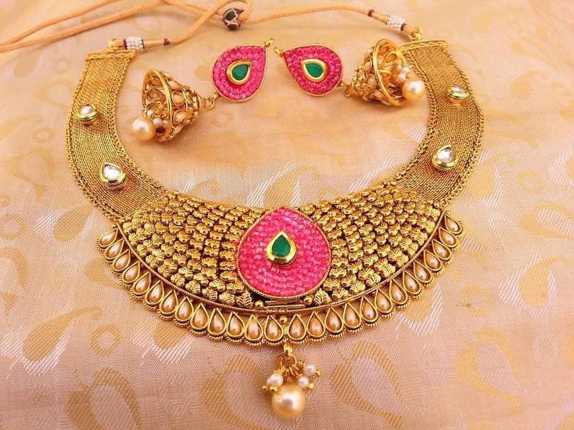 Multicolor Antique necklace Set | Grocsy