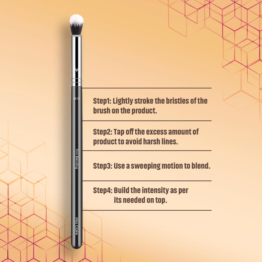 Miss Claire M15 - Firm Blending Brush - Chrome | Grocsy