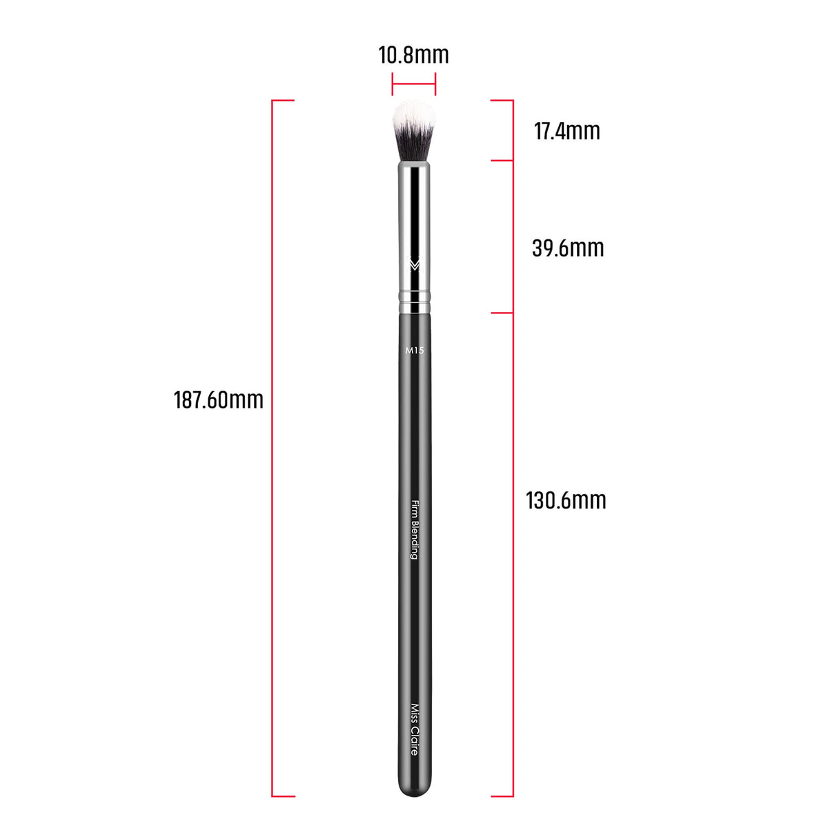 Miss Claire M15 - Firm Blending Brush - Chrome | Grocsy