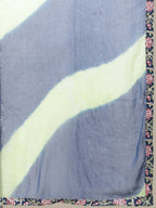 Sangria Women Navy Blue Floral Printed Pure Cotton Kurti with Trousers & With Dupatta | Grocsy