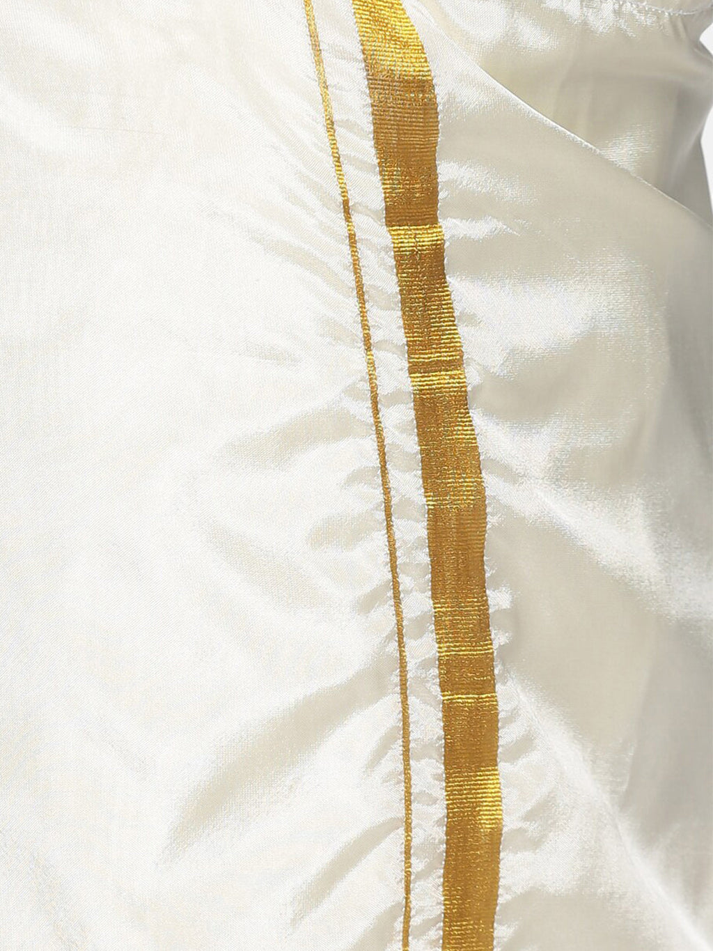 Sethukrishna Boys Pink & Off-White Pure Cotton Shirt with Dhotis | Grocsy