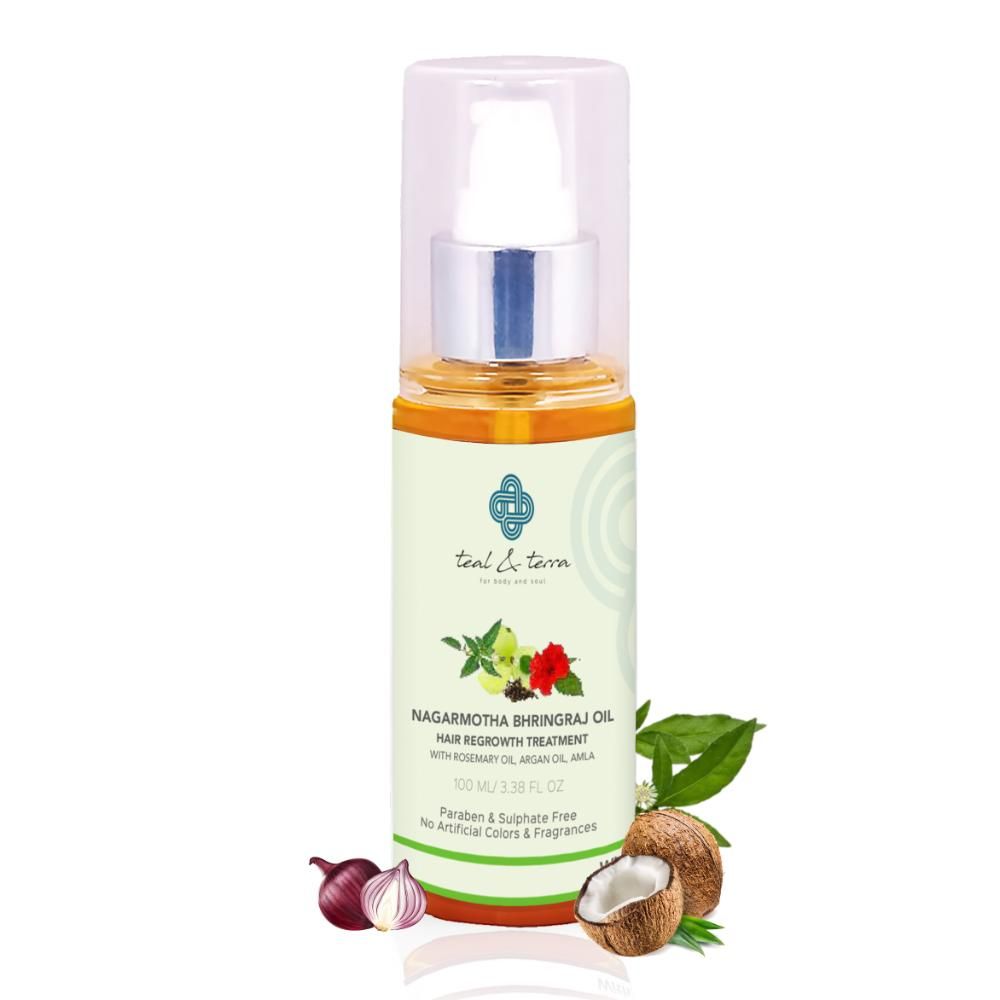 Teal and Terra Nagarmotha Bhringraj Hair Oil | Grocsy
