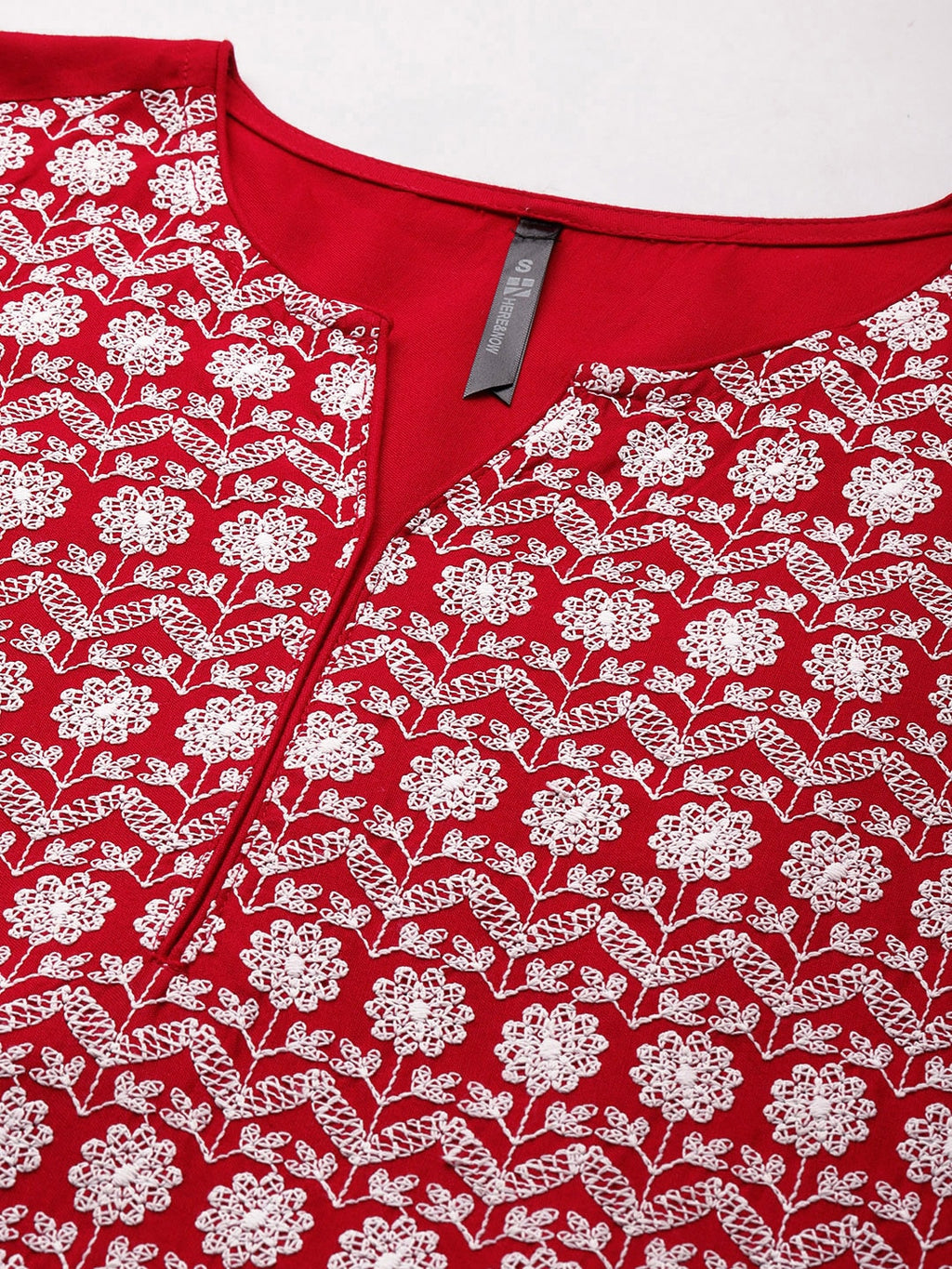 HERE&NOW Embroidered Thread Work Kurta | Grocsy