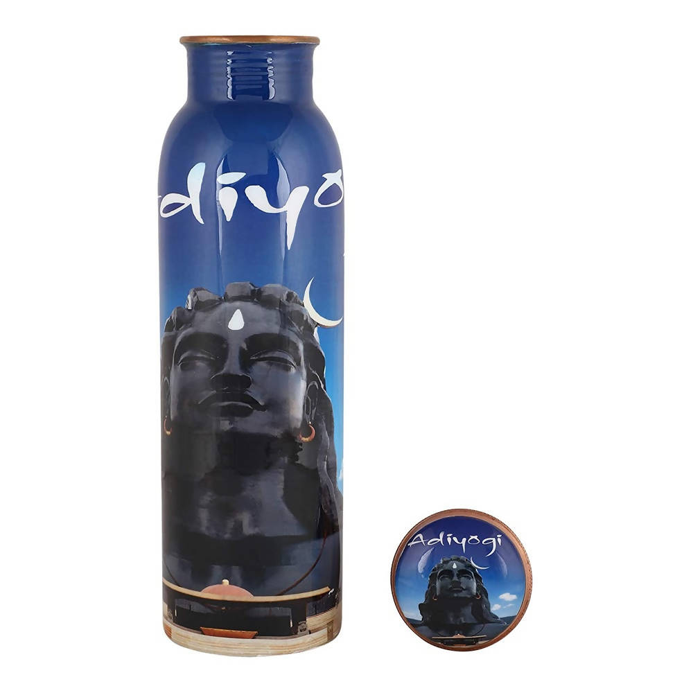 Isha Life Adiyogi Copper Water Bottle | Grocsy
