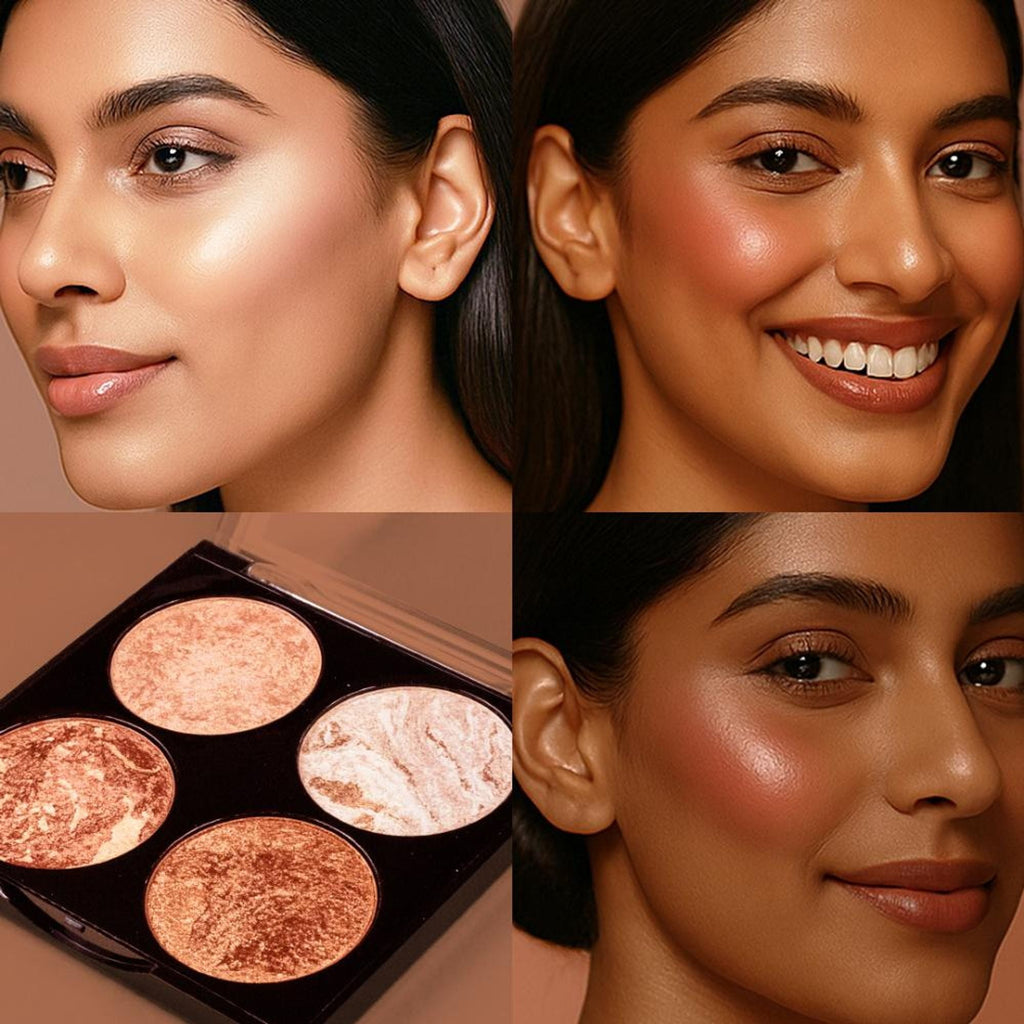Makeup Revolution Highlighter Cheek Kit - Don't Hold Back | Grocsy