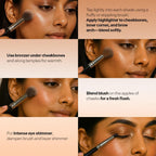 Makeup Revolution Highlighter Cheek Kit - Don't Hold Back | Grocsy