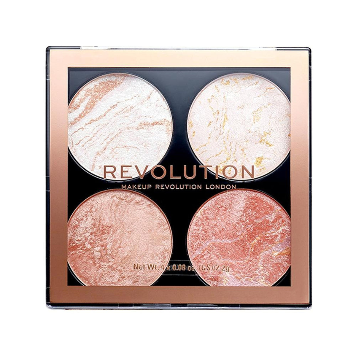 Makeup Revolution Highlighter Cheek Kit - Take A Breather | Grocsy