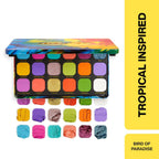 Makeup Revolution Forever Flawless Eyeshadow Palette-18 Smooth & Rich Shade - Bird of Paradise | Grocsy