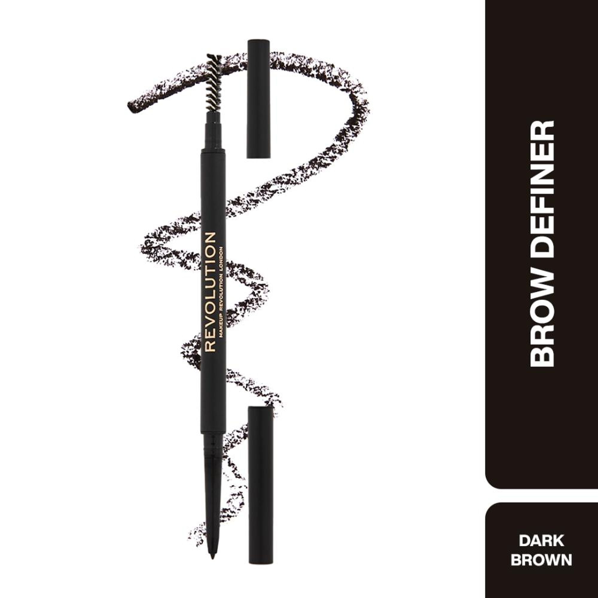 Makeup Revolution Precise Brow Pencil - Dark Brown | Grocsy