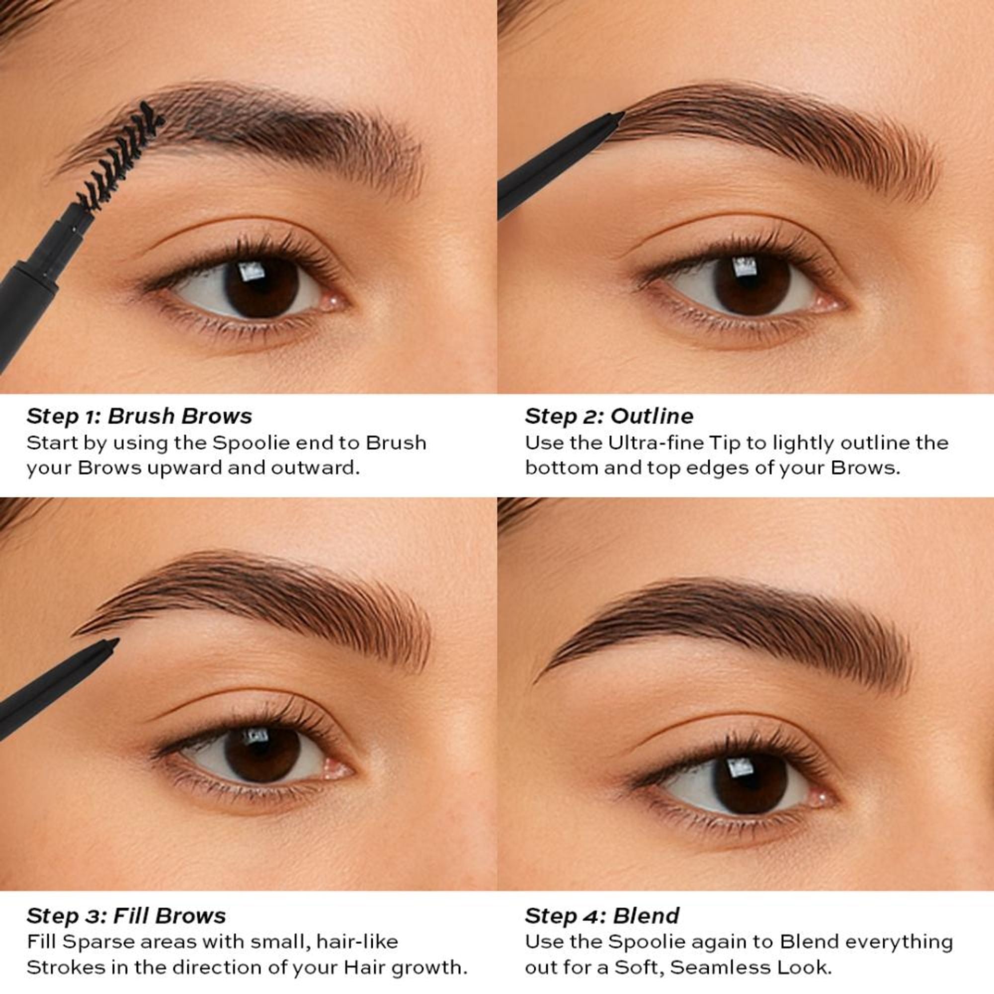 Makeup Revolution Precise Brow Pencil - Dark Brown | Grocsy