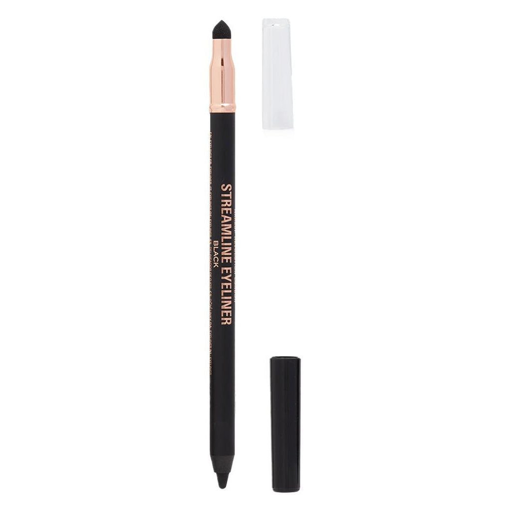 Makeup Revolution Streamline Waterline Eyeliner Pencil-Ultra Creamy Smudge Proof Smokey Looks - Black | Grocsy