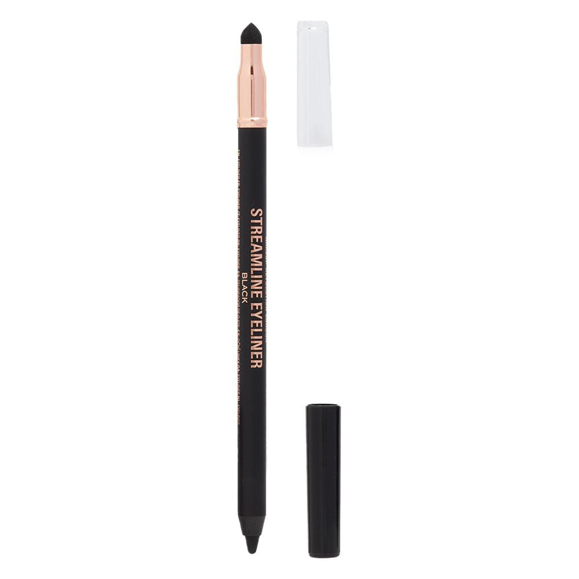 Makeup Revolution Streamline Waterline Eyeliner Pencil-Ultra Creamy Smudge Proof Smokey Looks - Black | Grocsy